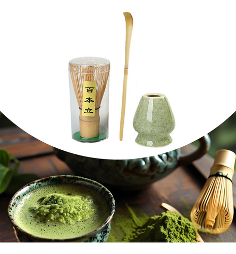 Juego De Batidor De Matcha, Kit Compatible Verde De Mármol