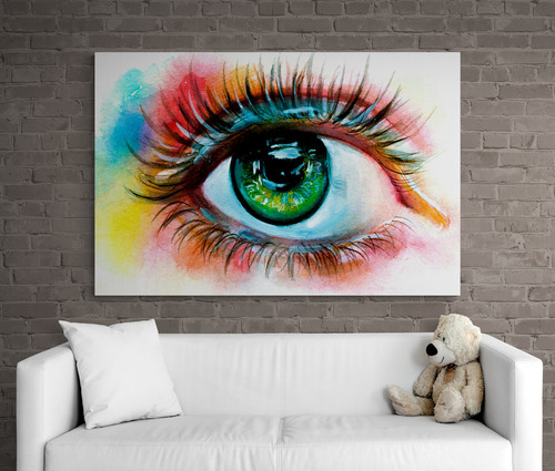 Cuadro En Lienzo Tayrona Store De Ojos 001 70x50cm