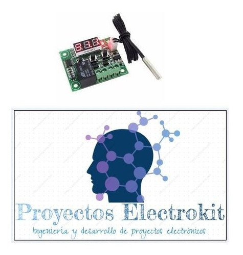 Electrokit Sensor Temperatura Relé Control Termostato W1209