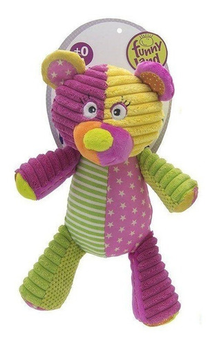 Peluche Sonajero Con Texturas 20cm Juguete Bebé Funny Land