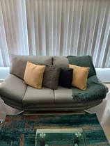 Comprar Juego De 2 Sofas Estilo Italiano En Lino Gris.