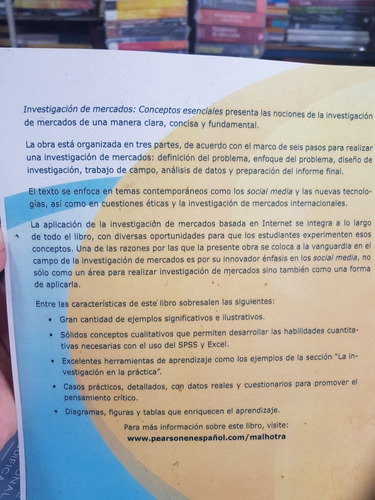 Libro Investigación De Mercados, Conceptos Malhotra