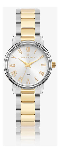 Relógio Monte Carlo Feminino Classic Em Aço Bicolor