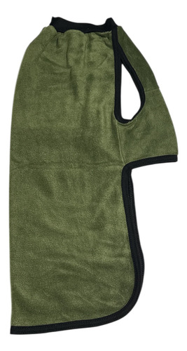 Chaleco Abrigo Buzo Liso Coconao Polar Tallas Grandes Verde Musgo 12
