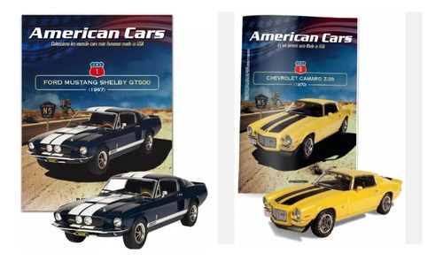 Combo American Cars Shelby 1967 #1-camaro Z/28 1970 #2 1:43