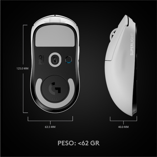 Mouse Gamer Inalambrico Logitech G Pro X Superlight White Color Blanco