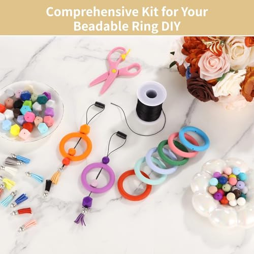 Kits Para Hacer Anillos Con Cuentas De Silicón Kit De 15 Lla
