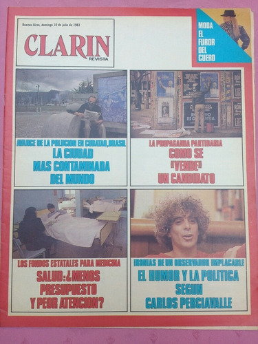 Revista Clarín 10/7/83 Incompleta Carlos Perciavalle Caloi
