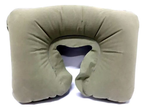 Almohada Viaje Inflable Cuellera Afelpada 