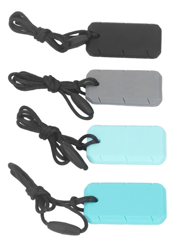 Pingente De Colar Sensory Chew, 4 Peças De Silicone De Quali