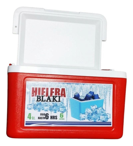 2 Hieleras Blaki 4lt 6 Latas Plástico Resistente 26x19x16cm