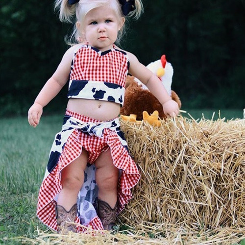 Fantasia Infantil Cowboy Fazendinha: Jardineira Lenço Chapéu