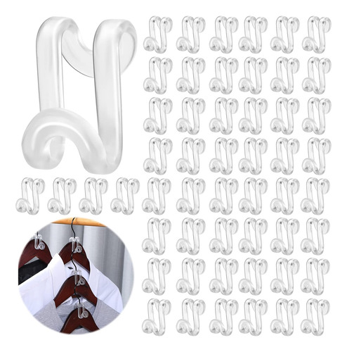 Conjunto De 100 Piezas De Conectores De Gancho Para Perchas
