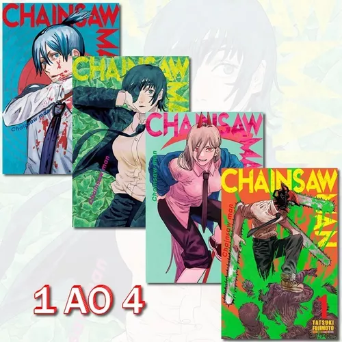 Chainsaw Man 1 Ao 4! Mangá Panini! Novo E Lacrado!