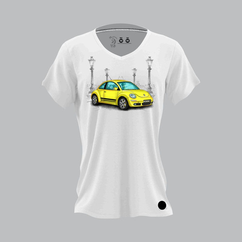 Playera Vw Beetle Amarillo Dama