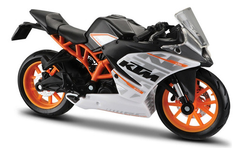 Ktm Rc 390 Miniatura Metal Moto Con Base Expositora 1/18 [u]