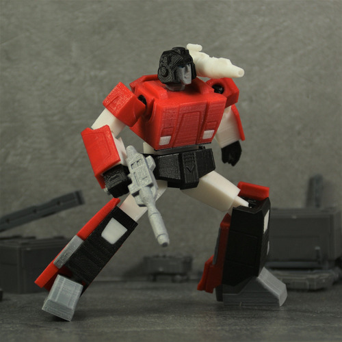 Transformer Sideswipe G1 3d Articulado