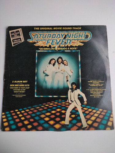 Disco De Vinilo-lp-bee Gees-film Fiebre De Sábado A La Noche