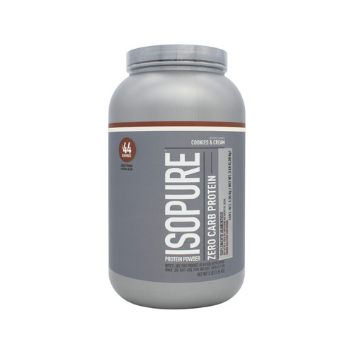 Imagen 3 de 5 de Suplemento en polvo Isopure Zero Carb proteína sabor cookies & cream en pote de 1.36kg