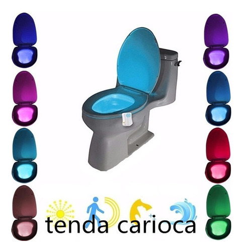 Luz Led Com Sensor Vaso Sanitario Privada Light Bowl A Pilha
