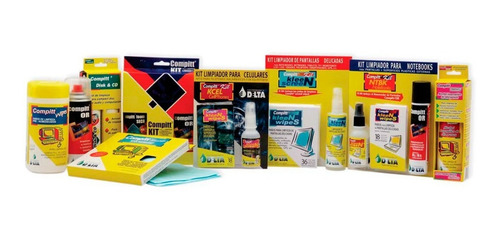Imagen 4 de 7 de Kit Limpiador De Celulares Y Pantallas Paños Y Aerosol Delta