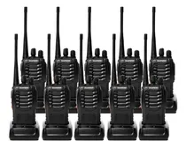 Comprar 10 Radios Baofeng BF-888S Kit Completo Con Manos Libres Bandas De Frecuencia Uhf-vhf Color Negro
