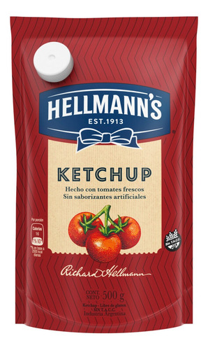 Kétchup Hellmann's Clásico en doypack 500 g