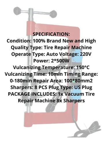 Vulcanizadora Control Temperatura Vulcanización Neumáticos