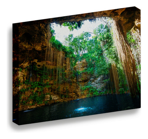 Cuadro Lienzo Canvas Cenote Ik-kil Luz Hotel Cuarto 50*60cm