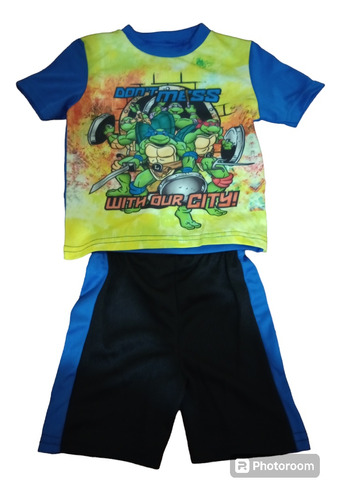 Conjunto Niño, Tortugas Ninjas 18 Meses