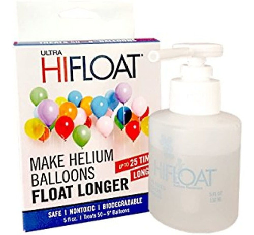 La Balloons 001116 Hifloat Solution 5 Oz Transparente