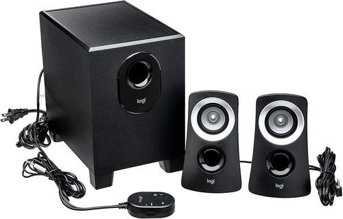 Imagen 4 de 7 de Parlante Home Theater 2.1 Logitech Z313 con Subwoofer Potente para Pc Tv y Celular