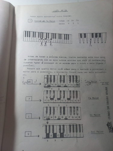 Livro Vera Lúcia Magnoli Curso De Órgão Eletrônico 1 Parte (Usado)