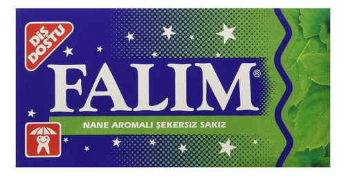 Falim Chicle Sin Azucar Sabor Menta 100 Piezas