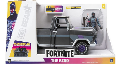 Fortnite The Bear Ford F150 Con Luces + Figura Party Trooper