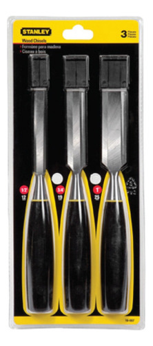 Juego De 3 Formones 12'' 3/4'' 1'' Stanley 16-125la