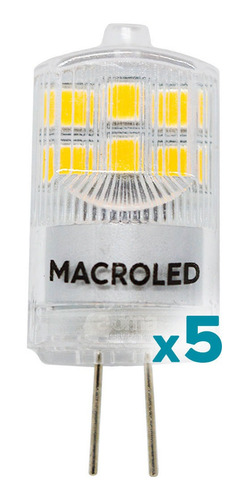 Lampara Led Bipin G4 12v 2w=20w Fría/cálida Pack X5 Cuotas