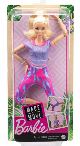 Barbie Made To Move Articulada Rubia