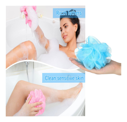3 Kit Esponja Baño Exfoliante Cuerpo Ducha + Esponja Facil Varios