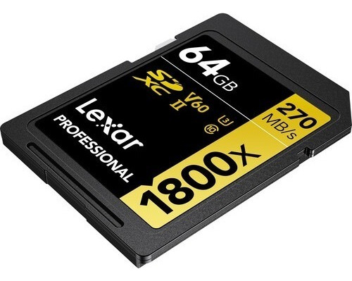 Cartao De Memoria Lexar Professional Gold S 64gb Sdxc Uhs-ii