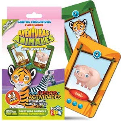 Cartas Educativas Aventuras Animales Con Juegos Actividades