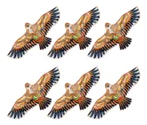 Comprar Pack X6 Barriletes Cometa Aguila Con Forma Xl Grande + Hilos