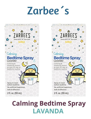 2 Pack Zarbees Baby Calmante Para Dormir Lavanda Manzanilla