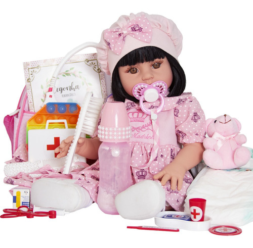 Boneca Reborn Grande Bebe No Livre