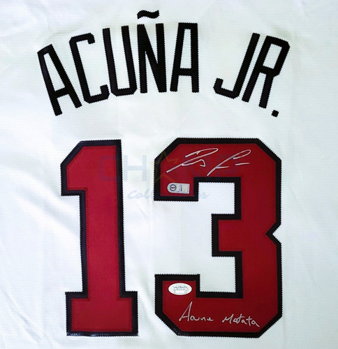 Jersey Autografiado Ronald Acuña Atlanta Braves C/insc Nike