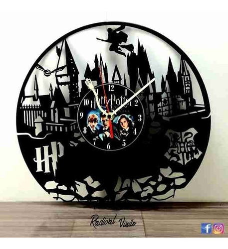 Reloj De Vinilo Harry Potter 2 Regalos Decoracion 