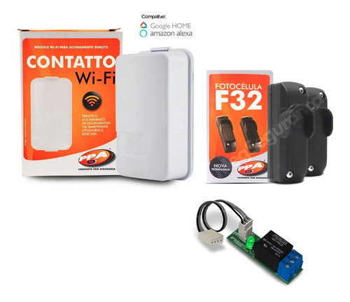 Módulo Contatto Wifi Ppa Modulo Rele Fotocelula F10 R