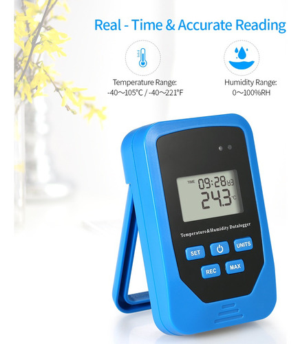 Registrador De Datos De Temperatura, Humedad Usb