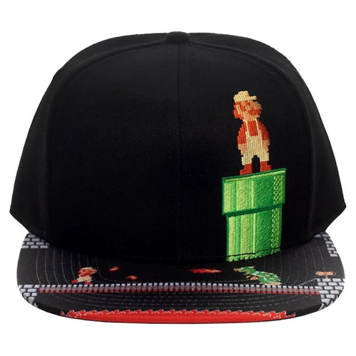 Super Mario Bros 8 Bit Bowser Gorra Snapback Bioworld
