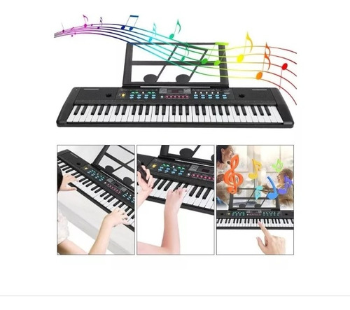 Organeta Para Niños Teclado De 61 Teclas Multifunción. Usb